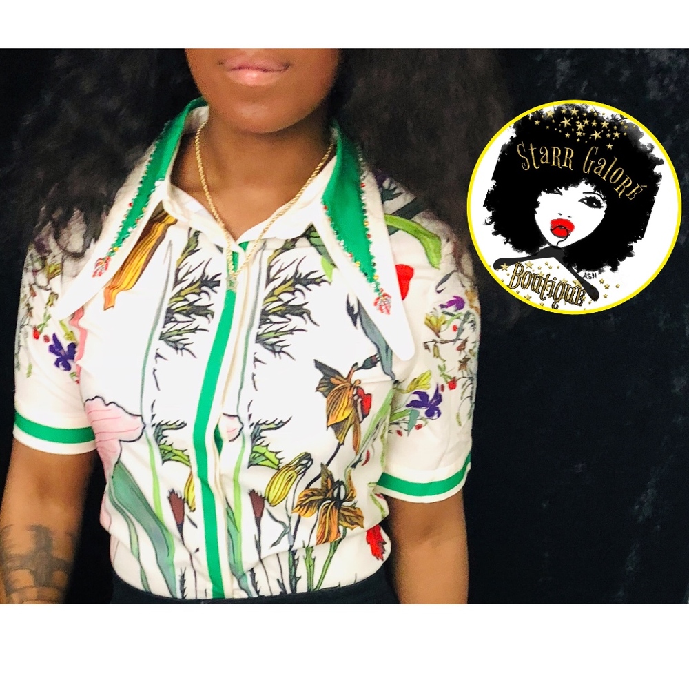 💐GREEN BLOUSE💐